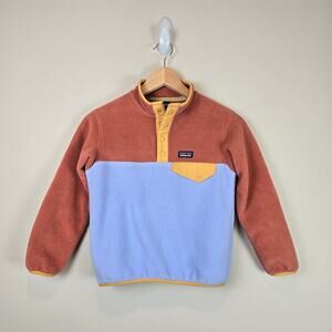 Patagonia Kids Lightweight Synchilla Snap-T Pull-Over Size M/10 Pale Periwinkle